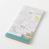 Midori 2027 Pocket Diary - Dogs - B6 Slim