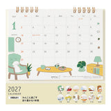 Midori 2027 Ring Calendar - Dogs