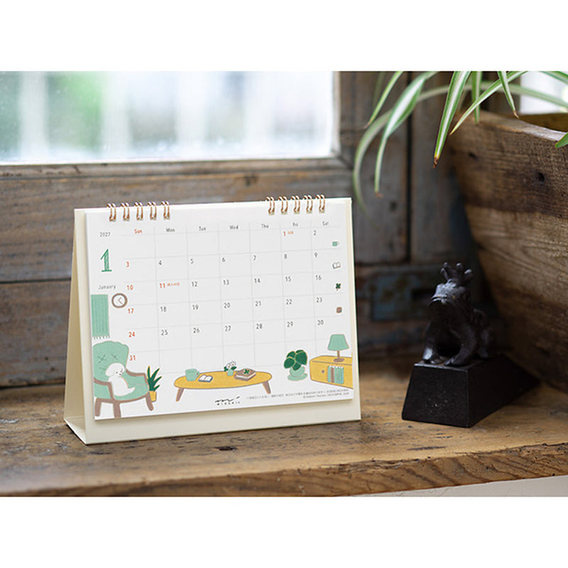 Midori 2027 Ring Calendar - Dogs