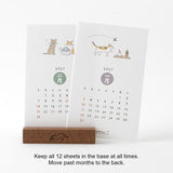 Midori 2027 Stand Calendar - Cats