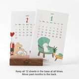 Midori 2027 Stand Calendar - Dogs