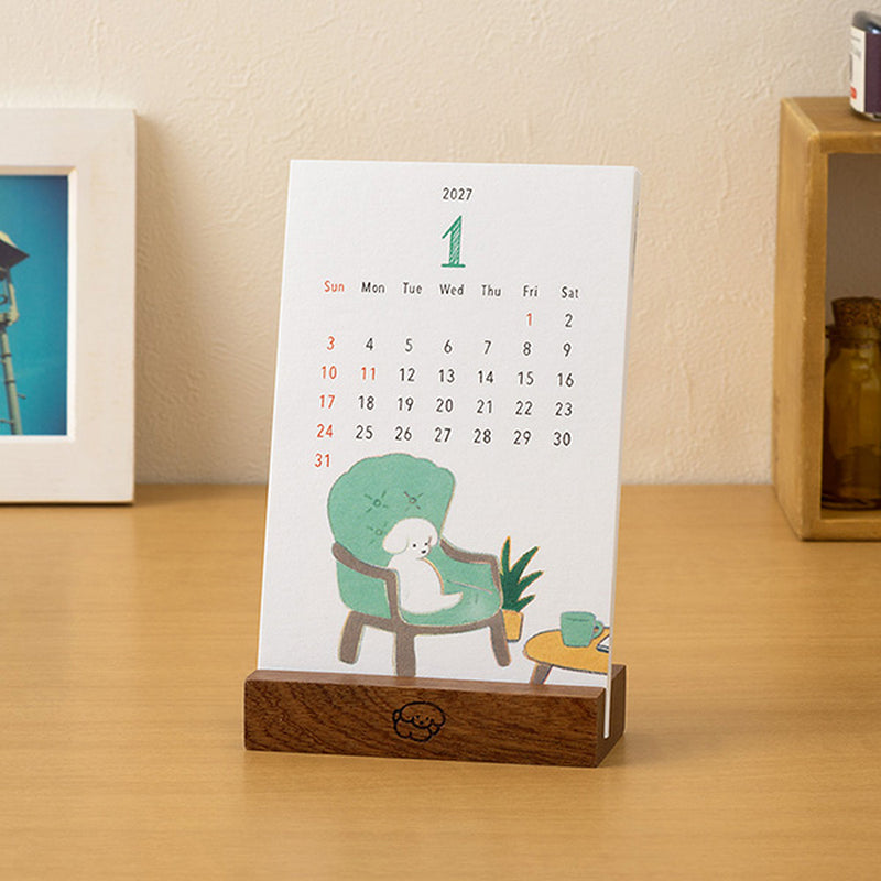 Midori 2027 Stand Calendar - Dogs