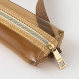 Midori Book Band Pen Clear Case (B6 to A5) - Brown x Brown - - Pencil Cases & Bags - Bunbougu