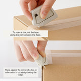 Midori Box Cutter - Ceramic Blade - Beige - - Scissors & Cutters - Bunbougu