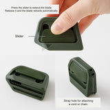 Midori Box Cutter - Ceramic Blade - Khaki - - Scissors & Cutters - Bunbougu