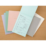 Midori Colour Paper Pad - Dot Grid - Grey - A5 - - Notebooks - Bunbougu
