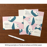 Midori Kimagura Envelope - 8 Envelopes - Panda - - Envelopes & Letter Pads - Bunbougu