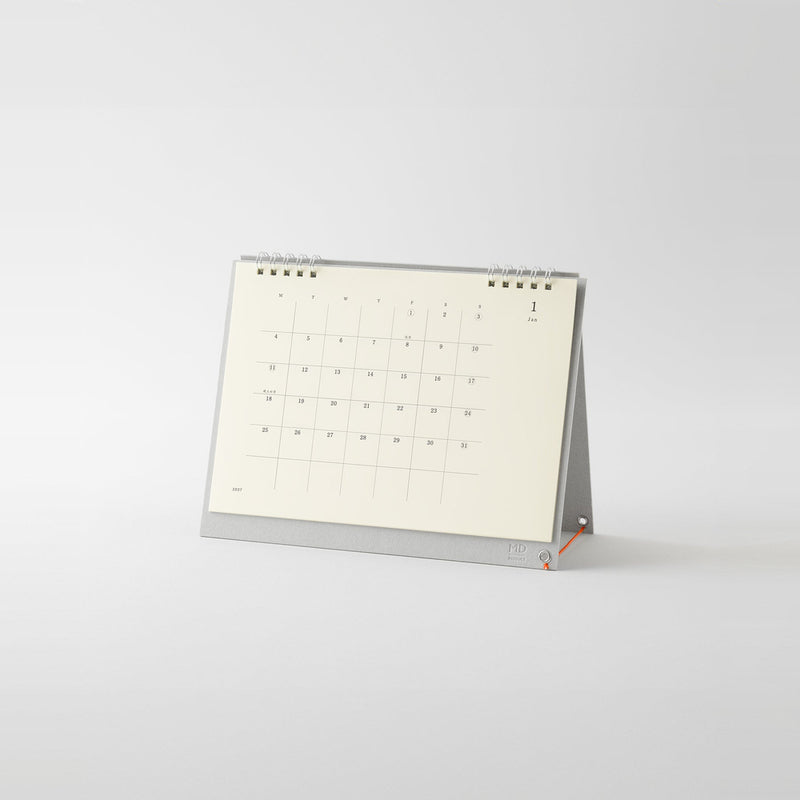 Midori MD Desk 2027 Calendar - Monthly Block + Memo