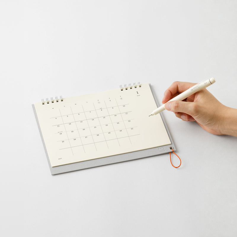 Midori MD Desk 2027 Calendar - Monthly Block + Memo