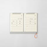 Midori MD Desk 2027 Twin Calendar - 2 Monthly Blocks + Memo