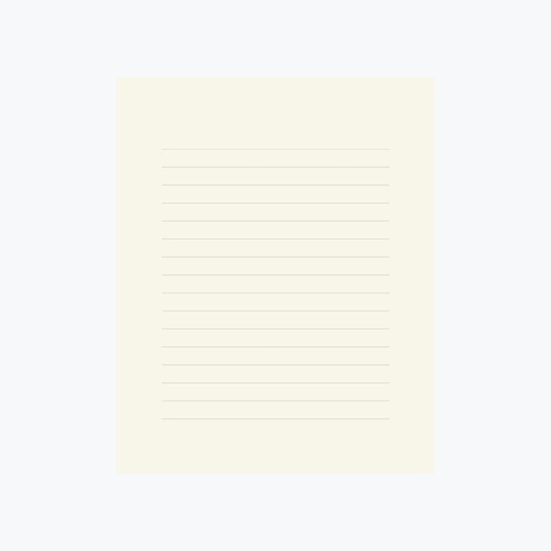 Midori MD Letter Pad - Horizontal Ruled Lines - - Envelopes & Letter Pads - Bunbougu