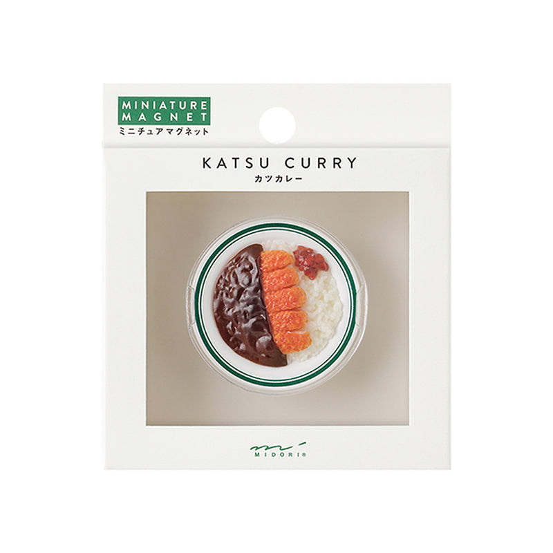 Midori Refrigerator Miniature Magnet - Food - Katsu Curry - - Creative Stationery - Bunbougu