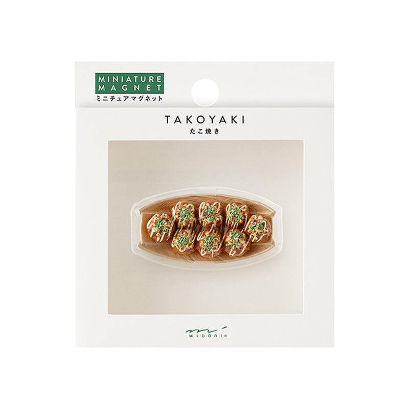 Midori Refrigerator Miniature Magnet - Food - Takoyaki - - Creative Stationery - Bunbougu