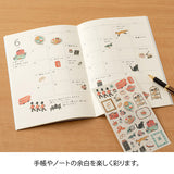 Midori Seal Collection Planner Stickers - Country - Britain - - Sticky Notes - Bunbougu