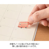 Midori Seal Collection Planner Stickers - Country - Britain - - Sticky Notes - Bunbougu