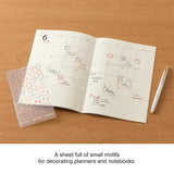 Midori Seal Collection Planner Stickers - Date Circle Decorative