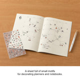 Midori Seal Collection Planner Stickers - Lined Cat
