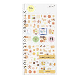 Midori Seal Collection Planner Stickers - Margins Cookie