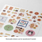 Midori Seal Collection Planner Stickers - Margins Cookie