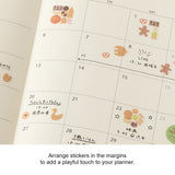 Midori Seal Collection Planner Stickers - Margins Cookie