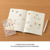 Midori Seal Collection Planner Stickers - Margins Cookie