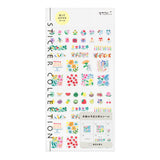 Midori Seal Collection Planner Stickers - Margins Floral