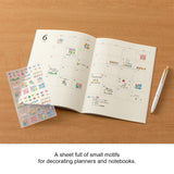 Midori Seal Collection Planner Stickers - Margins Floral