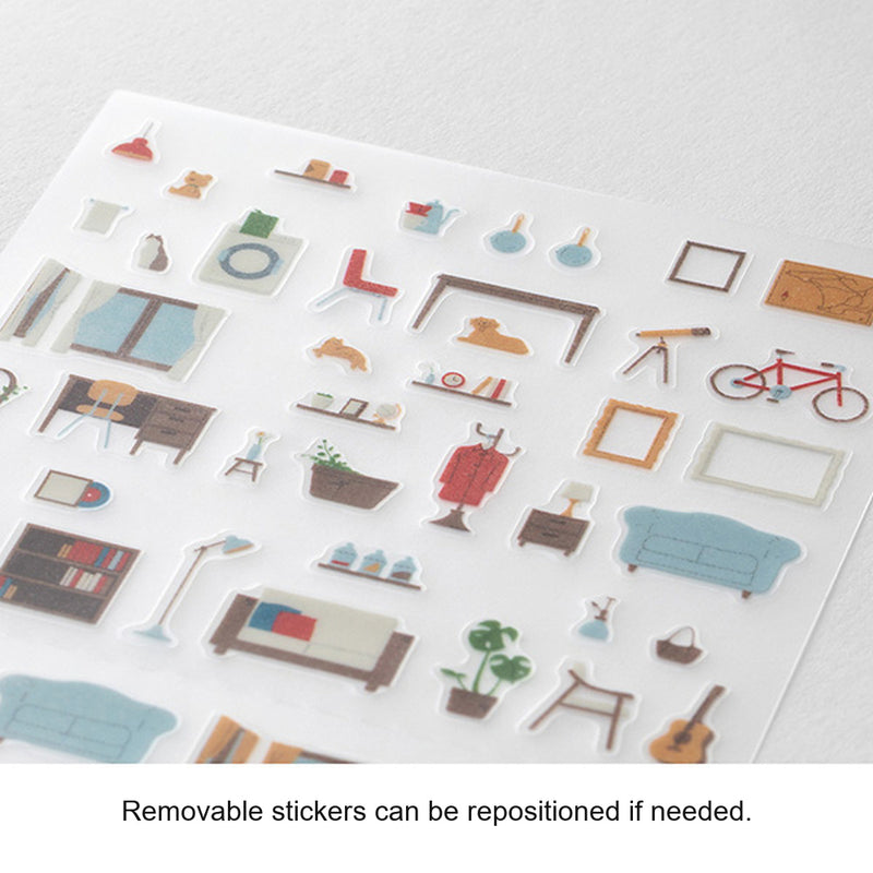 Midori Seal Collection Planner Stickers - Margins Interior - - Planner Stickers - Bunbougu