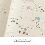 Midori Seal Collection Planner Stickers - Margins Interior