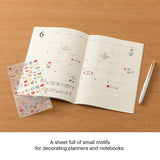 Midori Seal Collection Planner Stickers - Motif