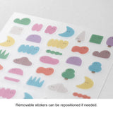 Midori Seal Collection Planner Stickers - Side-Frame Loose Illustration