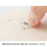 Midori Seal Collection Planner Stickers - Talking Bird -  - Planner Stickers - Bunbougu