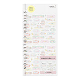 Midori Seal Collection Planner Stickers - Text Anniversary