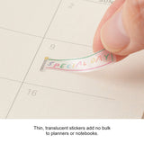 Midori Seal Collection Planner Stickers - Text Anniversary