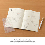 Midori Seal Collection Planner Stickers - Text Anniversary