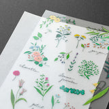 Midori Transfer Sticker for Journaling - Floral 2 -  - Planner Stickers - Bunbougu