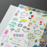 Midori Transfer Sticker for Journaling - Scandinavian Pattern -  - Planner Stickers - Bunbougu