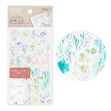 Midori Transfer Sticker for Journaling - Watercolor Sea -  - Planner Stickers - Bunbougu