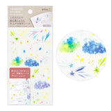 Midori Transfer Sticker for Journaling - Watercolor Starry Sky