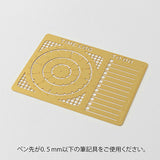 Midori Brass Diary Template - Time Log Pattern - - Diaries & Planners - Bunbougu