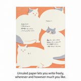 Midori Kimagura Letter Paper Pad - 24 Sheets - Cat - - Envelopes & Letter Pads - Bunbougu