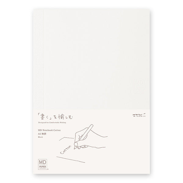 Midori MD Notebook Cotton - Plain - A5 -  - Notebooks - Bunbougu