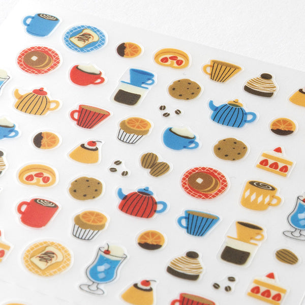 Midori Seal Collection Planner Stickers - Cafe -  - Planner Stamps & Ink Pads - Bunbougu