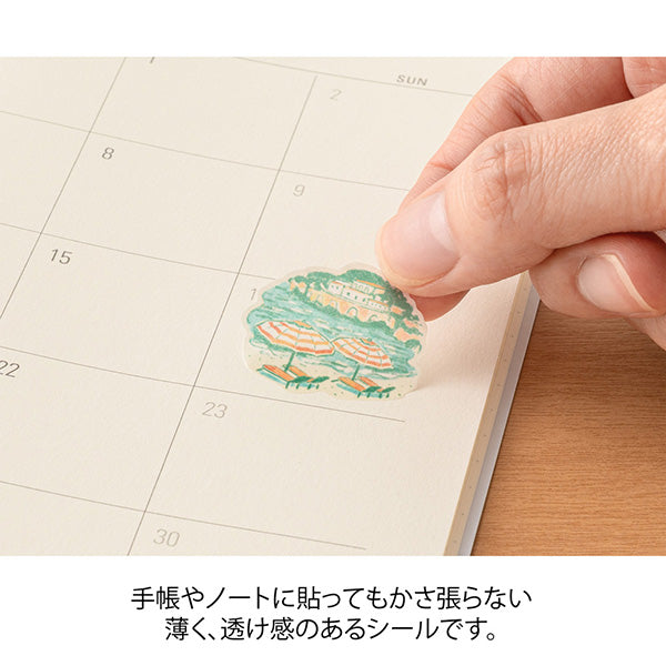 Midori Seal Collection Planner Stickers - Country - Italy - - Planner Stickers - Bunbougu