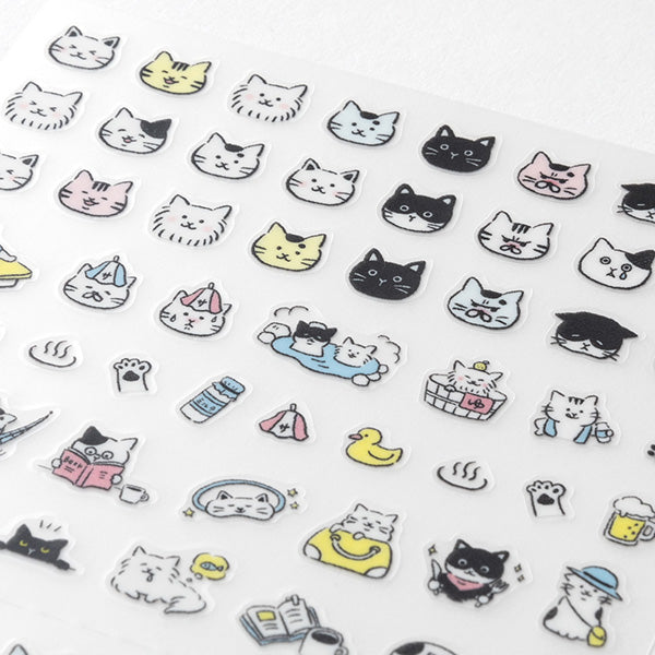 Midori Seal Collection Planner Stickers - Emoji Cat -  - Planner Stickers - Bunbougu