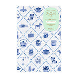 Midori Yuru Log Notebook - Blue Nordic - Dot Grid 5 mm - B6 - - Notebooks - Bunbougu