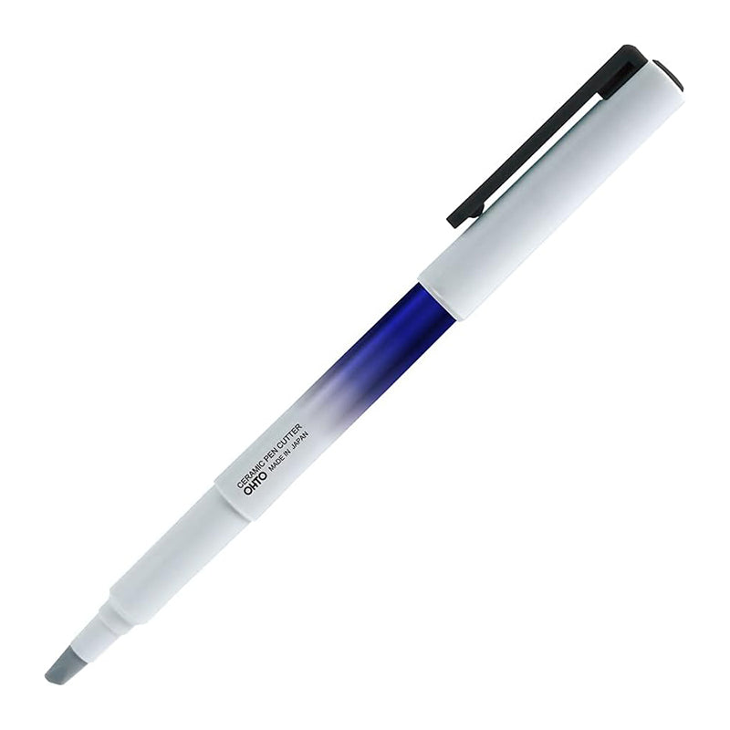 Ohto Pen-Style Ceramic Cutter - Blue - - Scissors & Cutters - Bunbougu