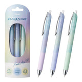 Pentel Floatune Ballpoint Pen - Airy Design Limited Edition 3 Pen Set - Black Ink - 0.5 mm - Fresh Airy Set - Ballpoint Pens - Bunbougu