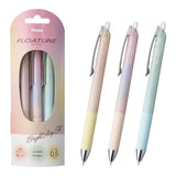 Pentel Floatune Ballpoint Pen - Airy Design Limited Edition 3 Pen Set - Black Ink - 0.5 mm - Bright Airy Set - Ballpoint Pens - Bunbougu