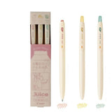 Pilot Juice Gel Pen 10th Anniversary Limited Edition - Sweet Milk Colour Set - 3 Colour Set - 0.5 mm - Thursday Colour Set - Gel Pens - Bunbougu